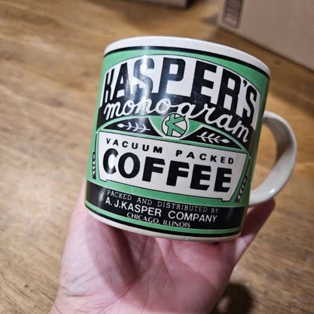 Vintage A.J. Kasper Co. Monogram Coffee Mug